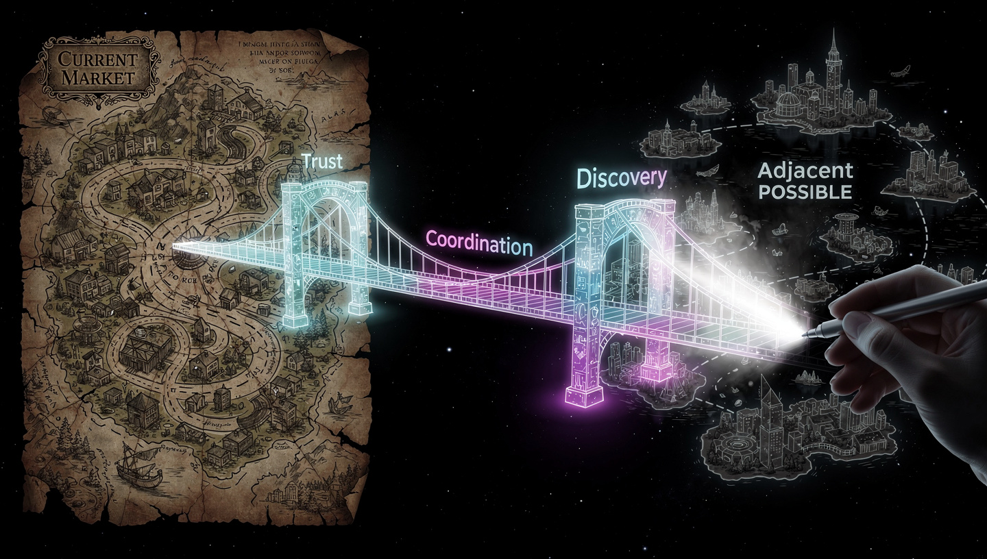 The Strategy of Adjacent Possible: Building the Market That Doesn't Yet Exist